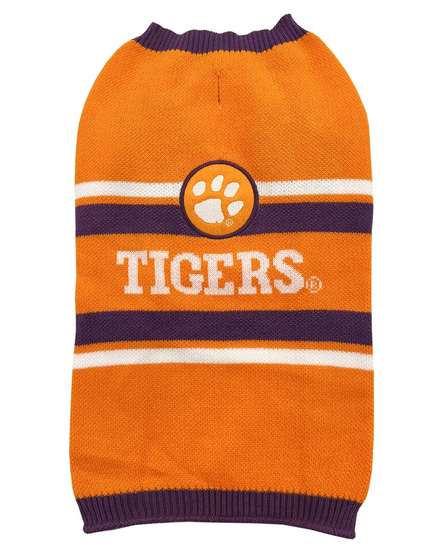 Shop Pets First Ncaa Clemson Pet Sweater In Multicolor