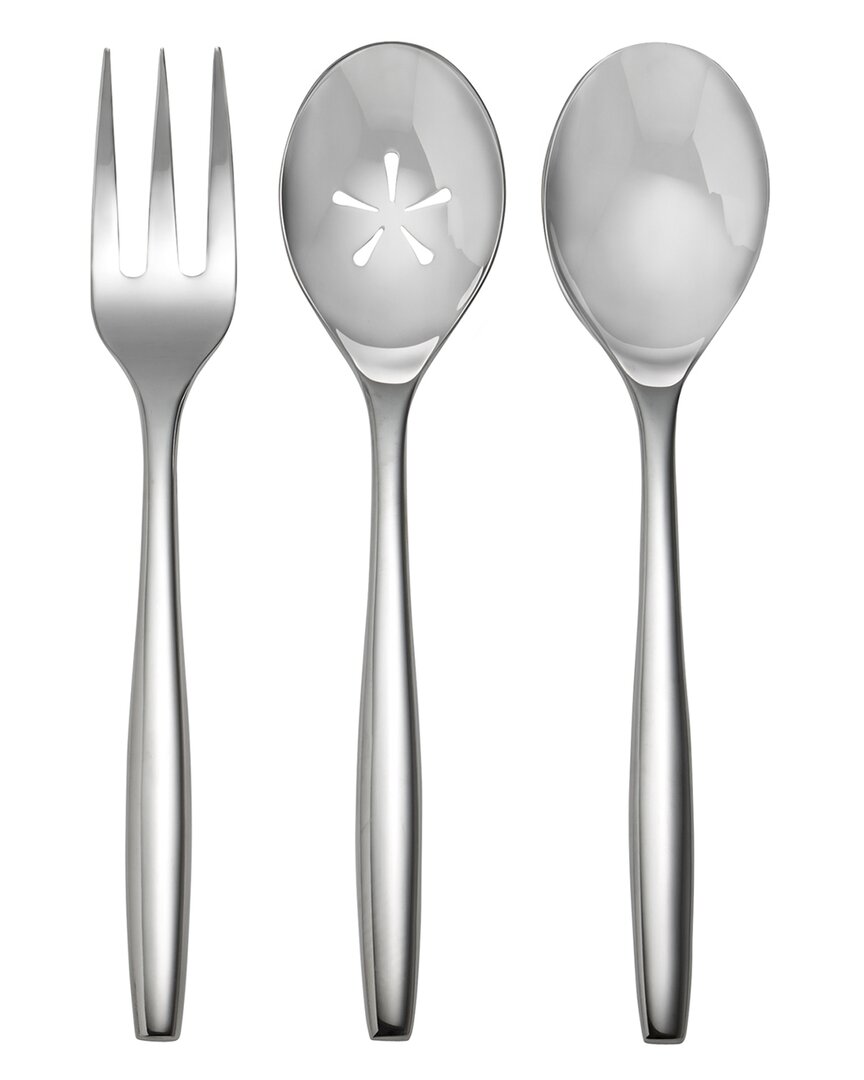 Nambe Aidan 3-piece Hostess Flatware Set In Silver