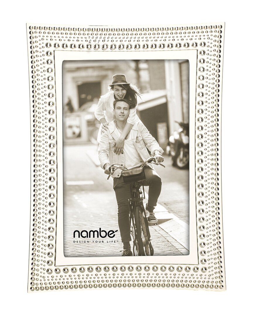 Nambe Nambé Beaded 4x6 Frame In Silver