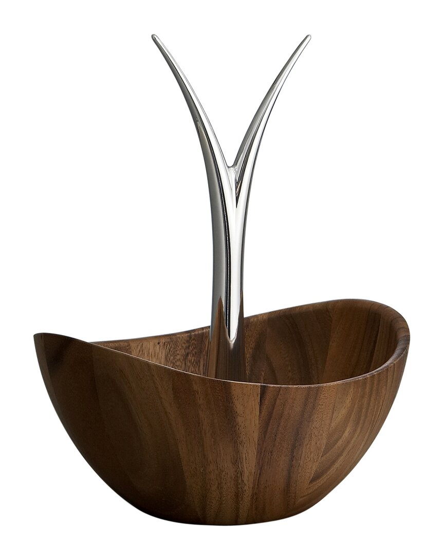 Nambe Gourmet Fruit Tree Bowl In Brown