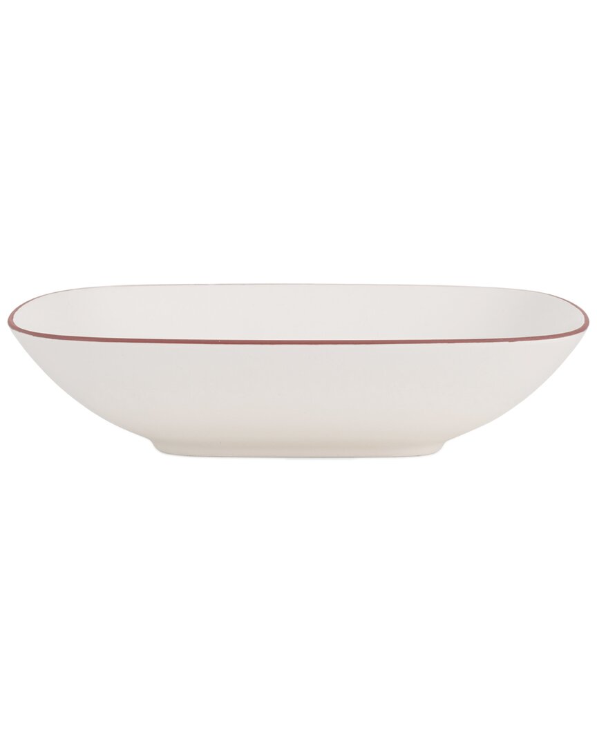 Shop Nambe Nambé Taos Agate Soft Square Serving Bowl In White