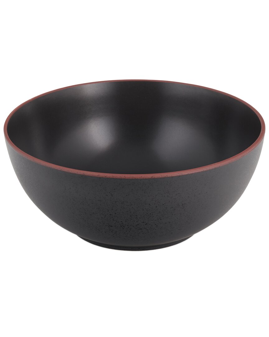 Shop Nambe Nambé Taos Onyx Deep Serving Bowl In Black