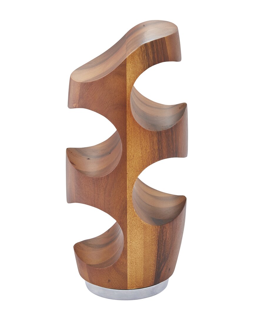 Nambe Vie Wine Rack In Silver
