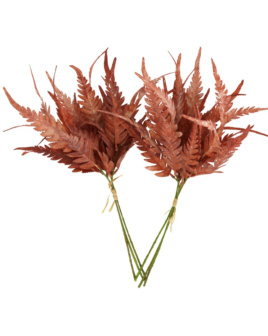 Creative Displays Rust Fern Bundle In Red