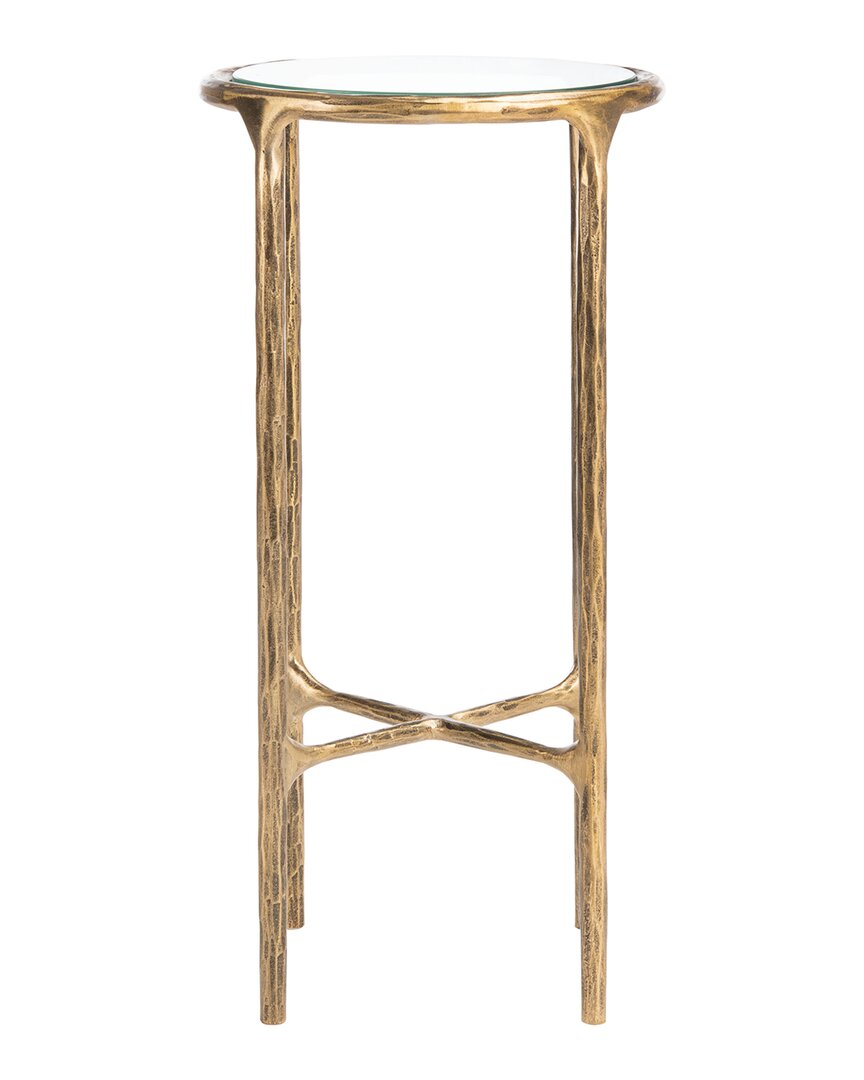 Safavieh Couture Jessa Forged Metal Tall Round End Table