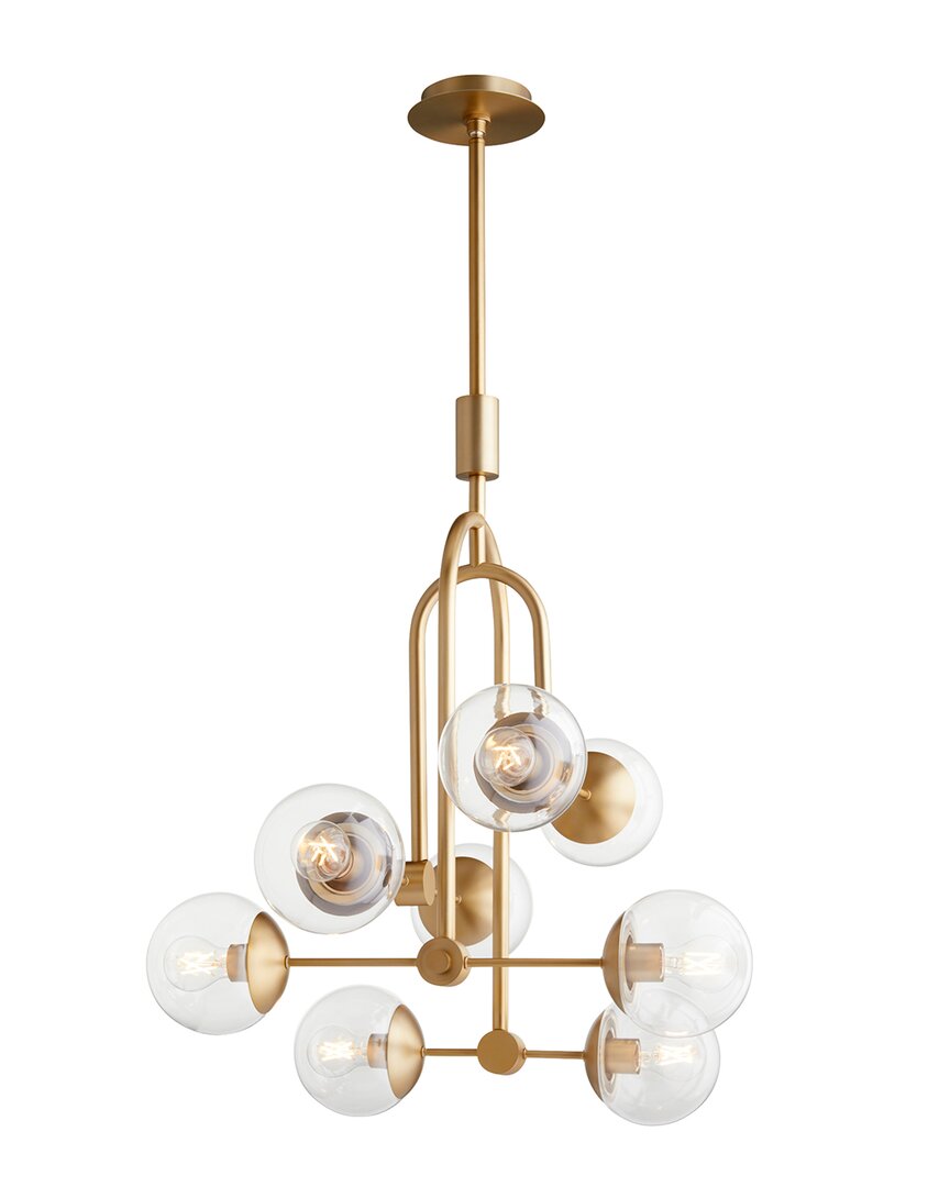 Shop Cyan Design Drea Pendant In Brass