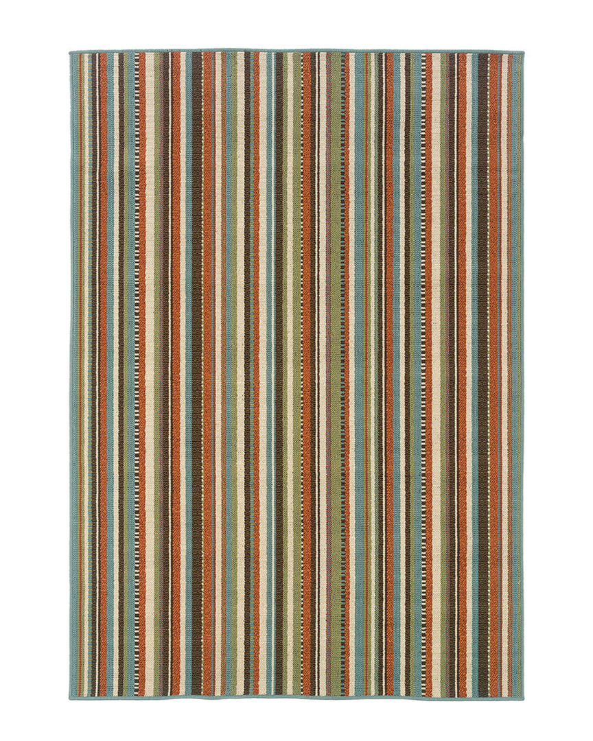 STYLEHAVEN STYLEHAVEN PORTIVA OUTDOOR STRIPES RUG