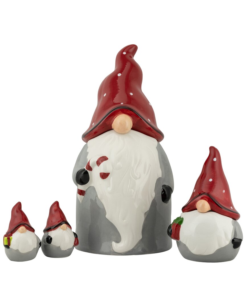 Ten Strawberry Street Nordic Gnome Canister & Accessories In Gray