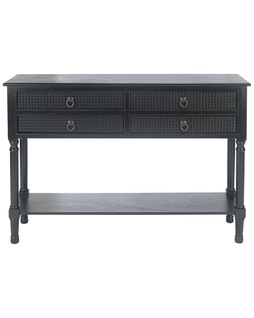 Safavieh Haines 4-drawer Console Table In Black