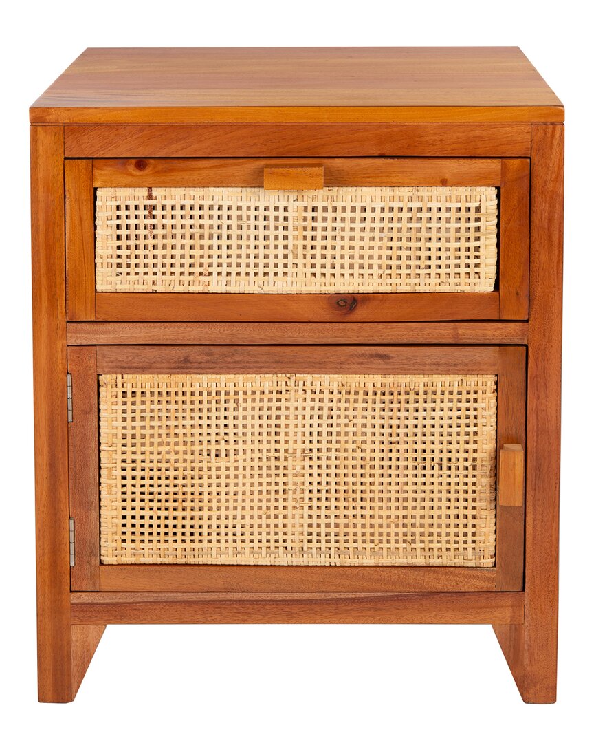 Shop Safavieh Devon 1-drawer, 1-door Nightstand In Natural