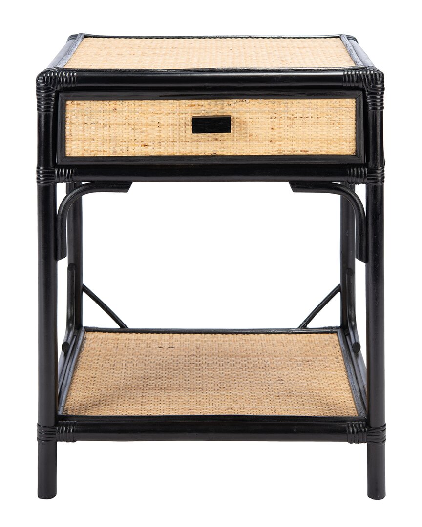 Safavieh Bali 1 Drawer 1 Shelf Nightstand In Black
