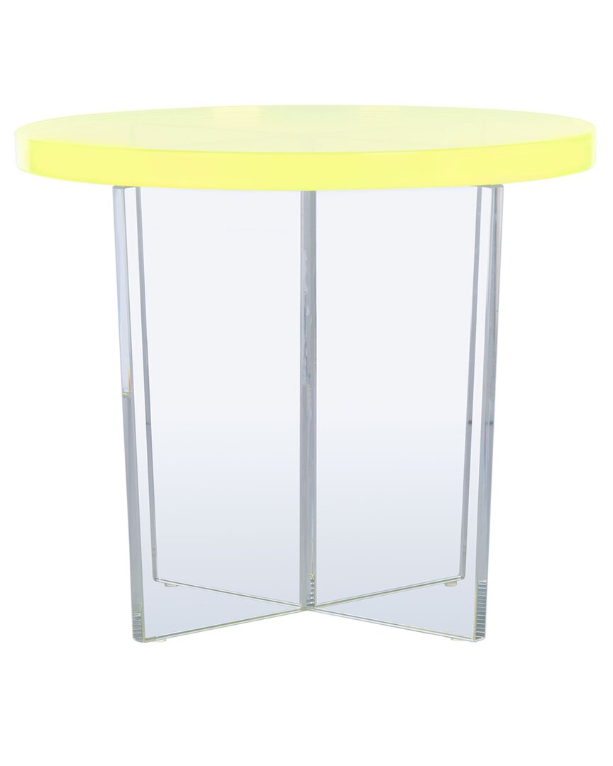 Safavieh Couture Edwards Acrylic Accent Table In Pink