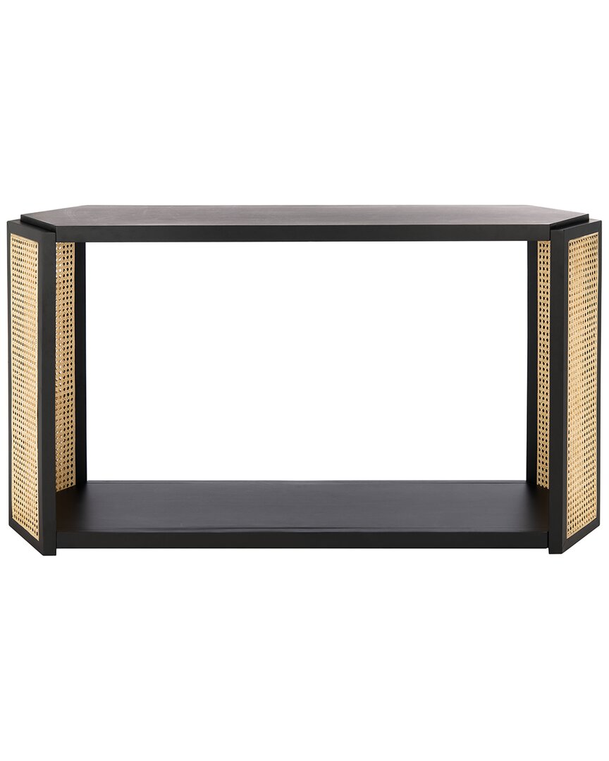 Safavieh Couture Jovie Rattan Console Table In Black