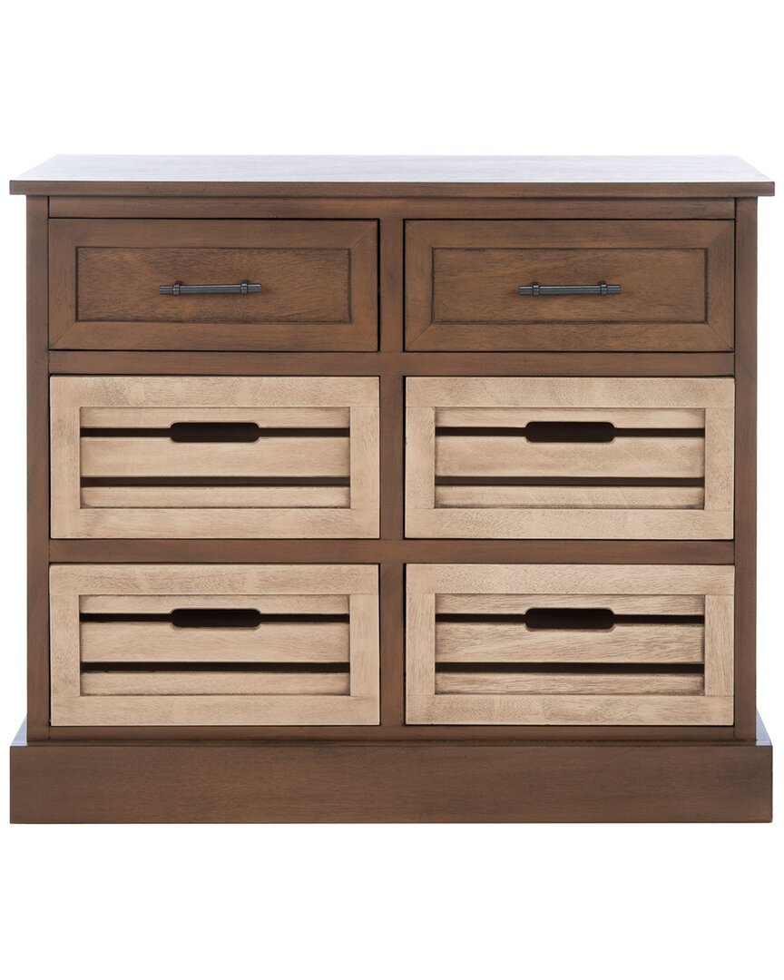Safavieh Briar Removable 6-drawer Storage Chest In Brown