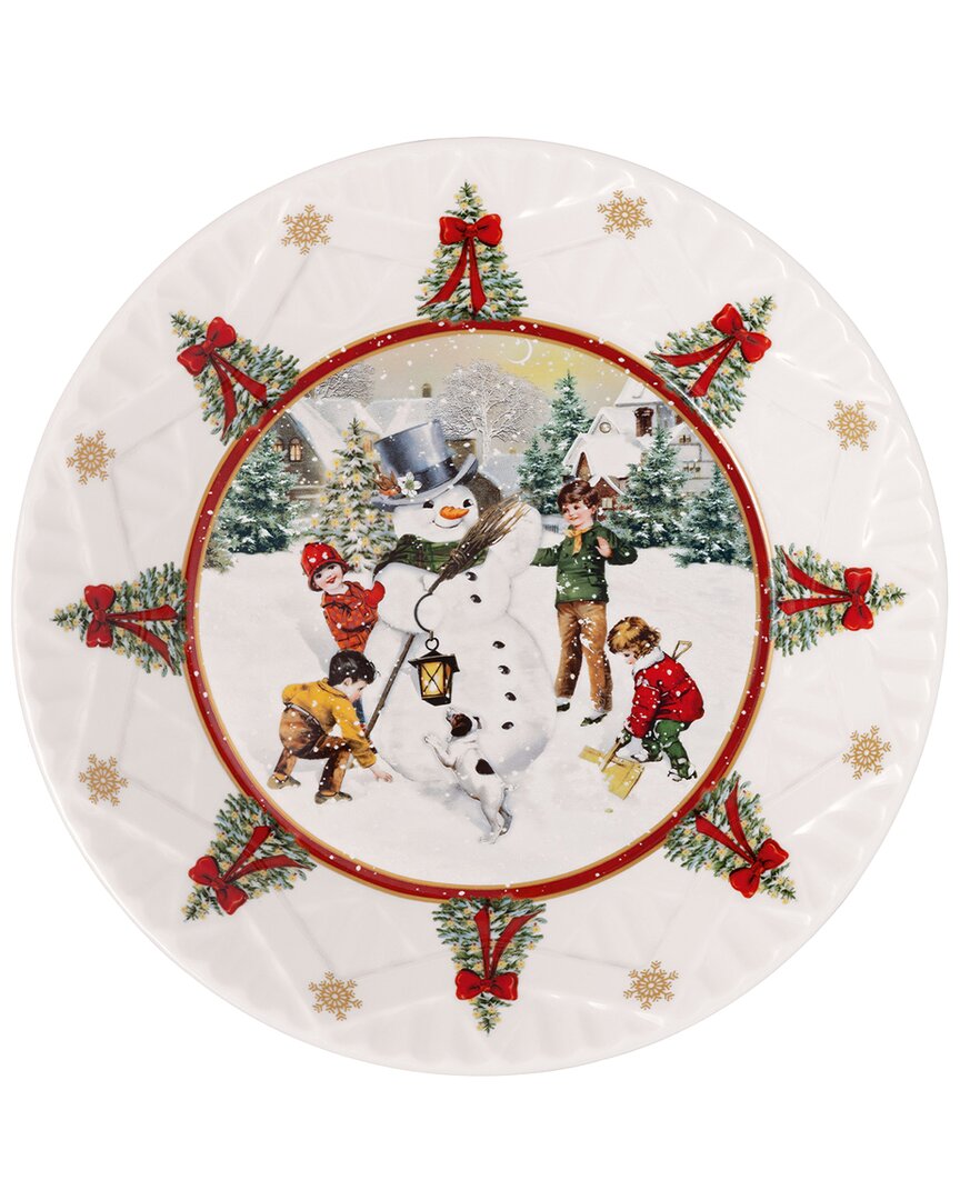 Villeroy & Boch Toy's Fantasy Large Bowl: Building A Snowman