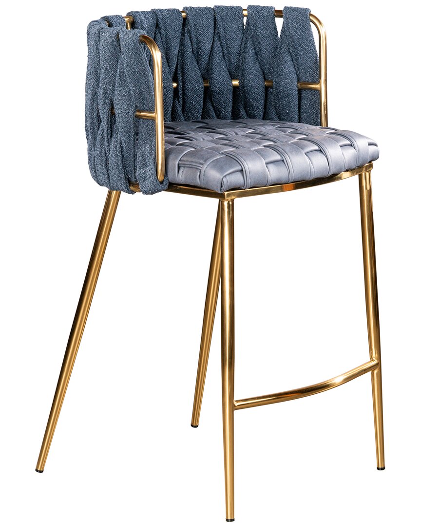 Statements By J Milano Counter Chair In Blue