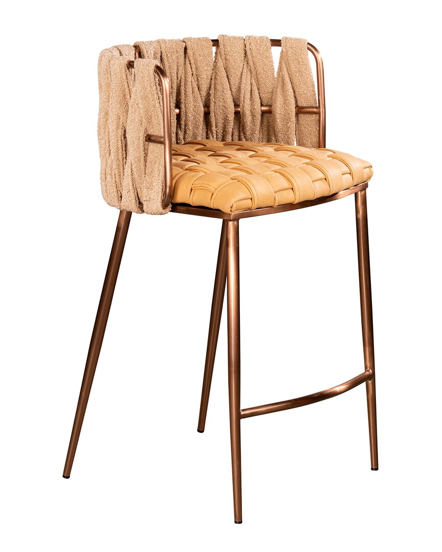 Statements By J Milano Counter Chair In Brown