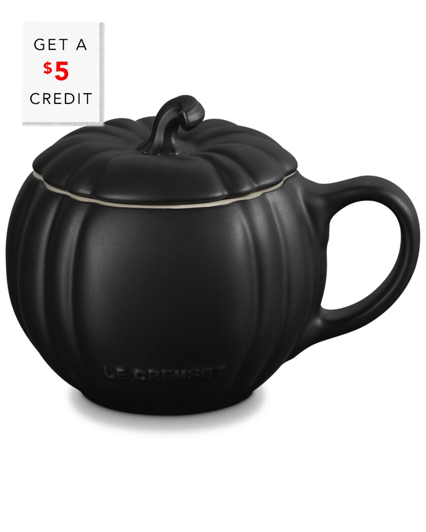 Le Creuset Pumpkin Mug With $5 Credit In Black