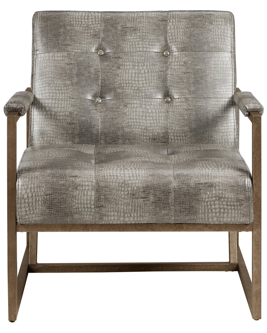 Shop Ink+ivy Waldorf Lounge Chair In Grey