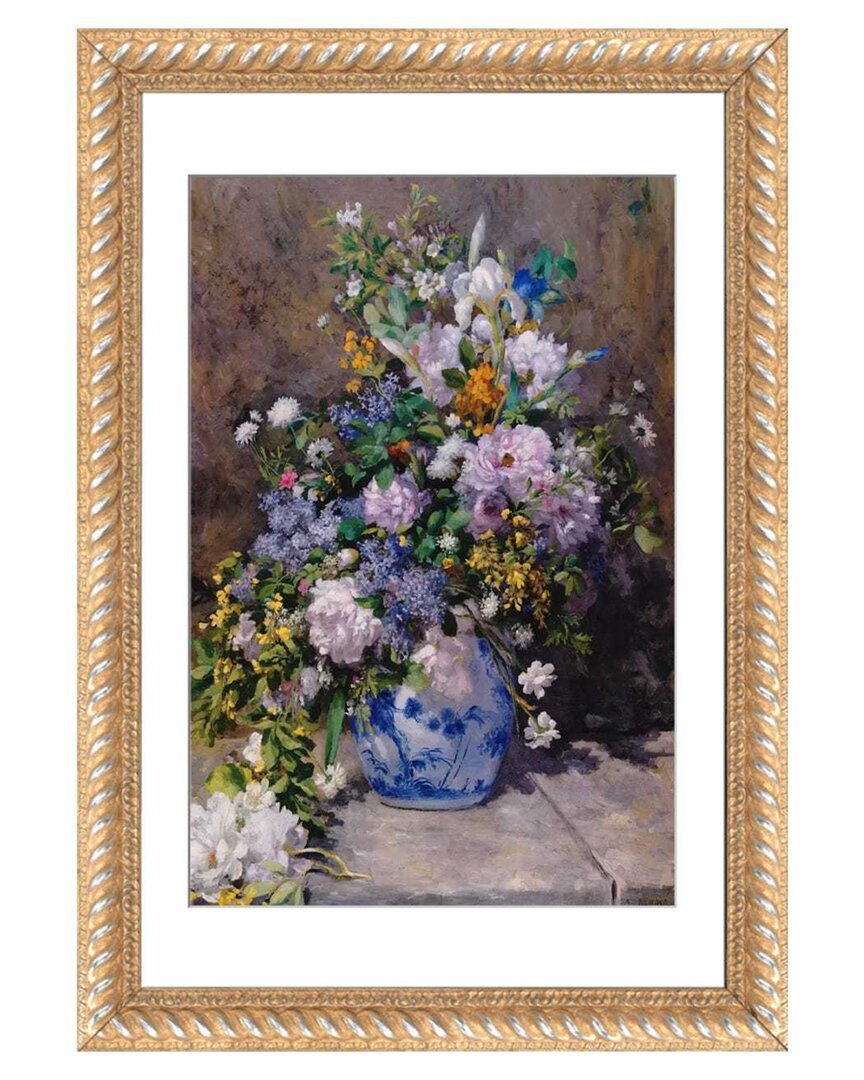 Shop Icanvas Spring Bouque (grande Vaso Di Fiori) By Pierre-auguste Renoir Wall Art