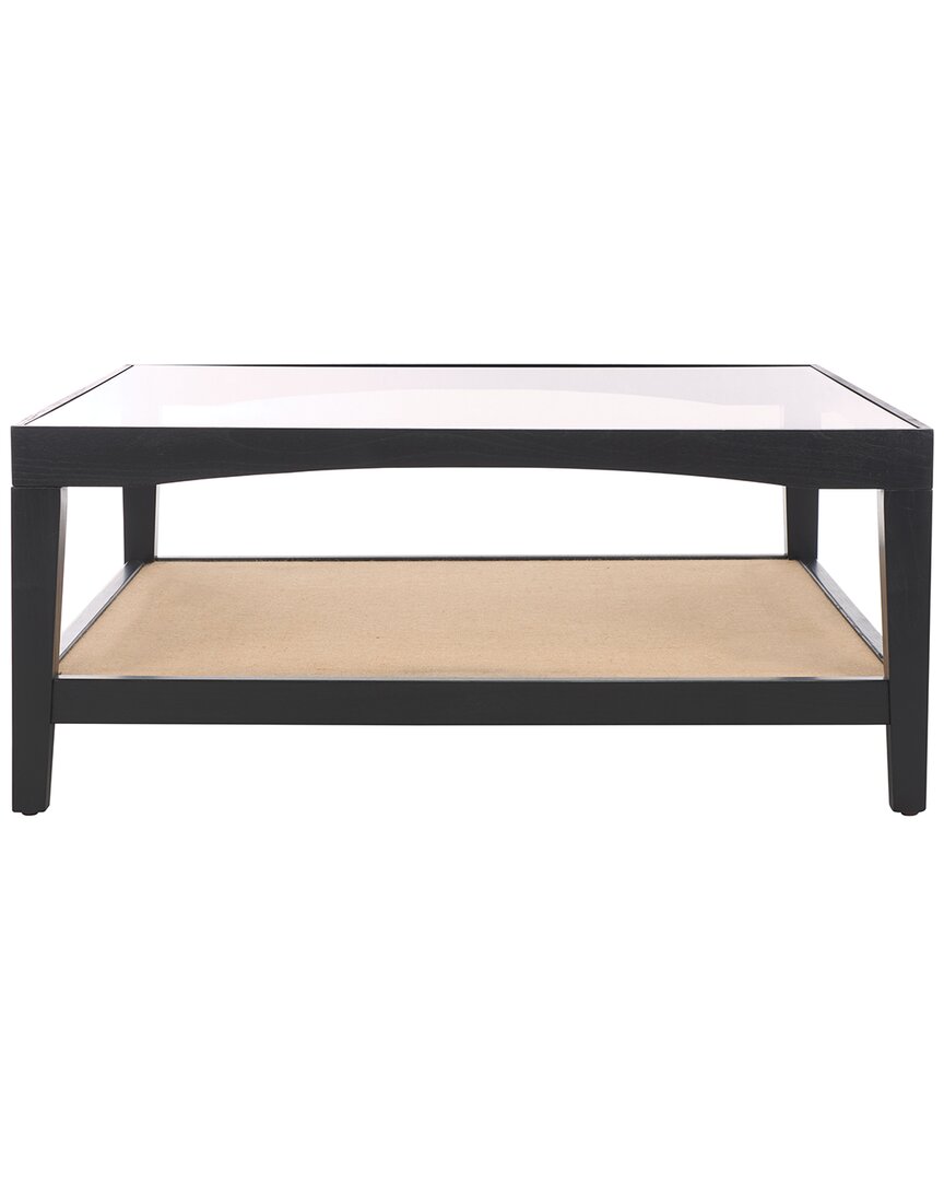 Safavieh Couture Nicolella Glass Coffee Table In Black