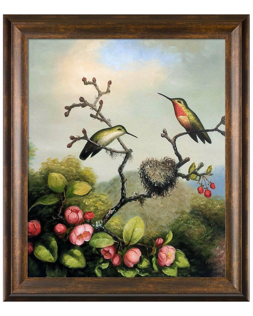 La Pastiche Ruby Throated Hummingbird Canvas Art Print In Multicolor