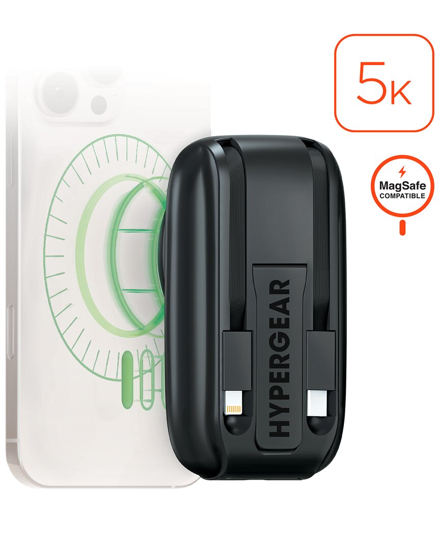 Hypergear Mag Grip Go 5000mah Wireless Power Bank In Brown