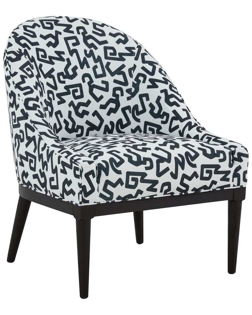 Tov Crystal Patterned Accent Chair In Black