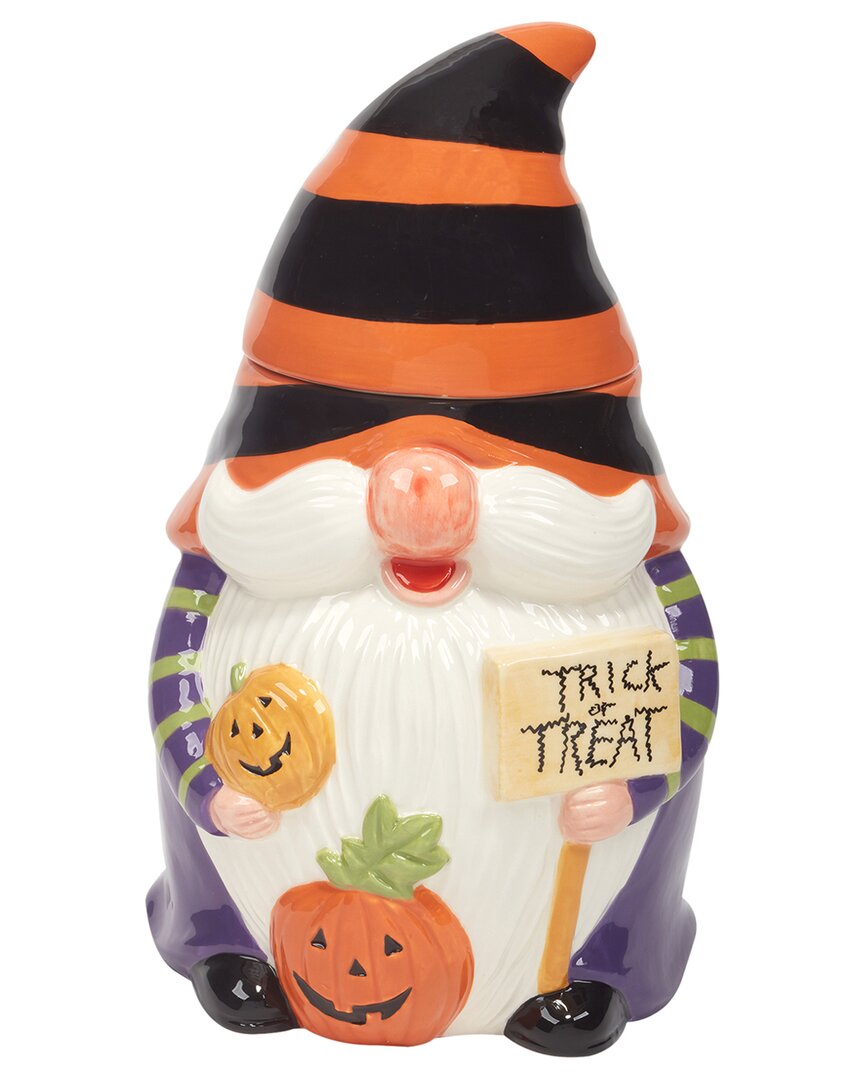 Shop Certified International Halloween Gnomes 3-d Cookie Jar In Multi