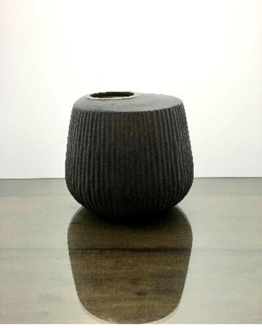 Bidkhome Tabla Vase Vertical Killi Hand Cut Stone Finish Medium