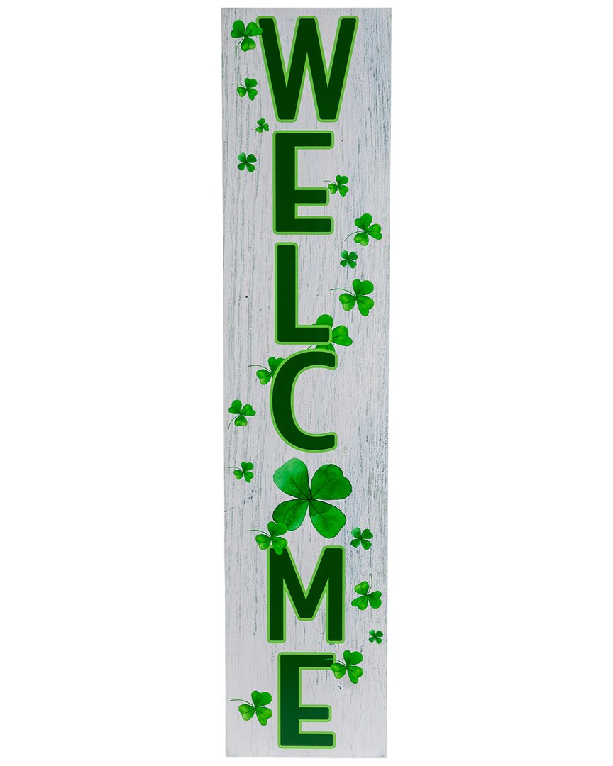 Shop Northlight 35.75in Shamrocks Welcome St. Patrick's Day Wall Sign In Green