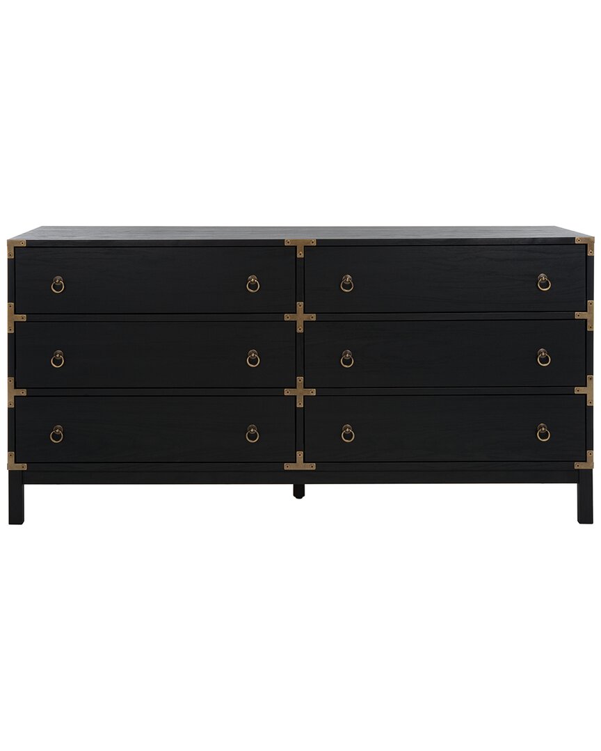 Safavieh Galio 6-drawer Chest In Black