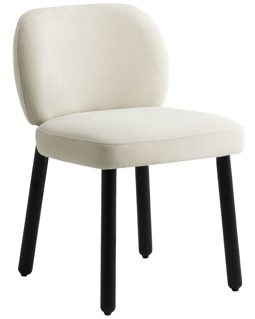 Tov Furniture Foxy Basketweave Chenille Dining Chair In Neutral