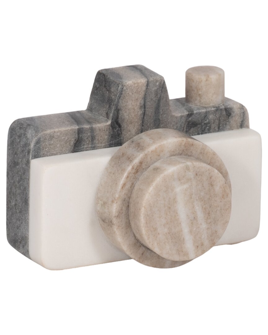 Sagebrook Home 5 Marble Camera In Gray