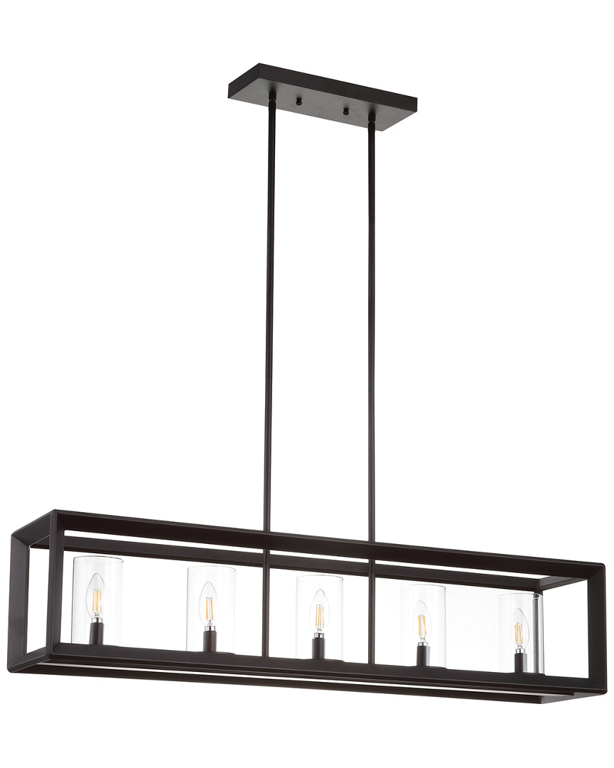 Jonathan Y Designs 5-light Anna Bronze Pendant