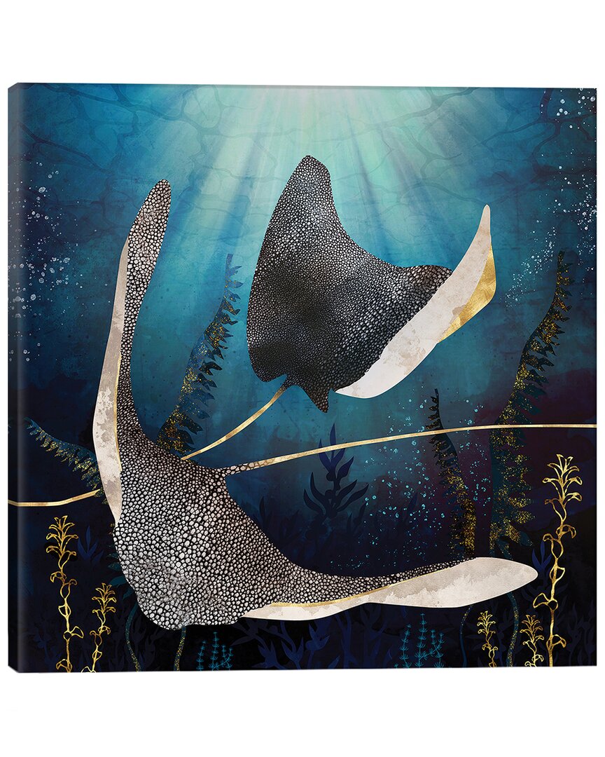Icanvas Metallic Stingray By Spacefrog Designs Wall Art