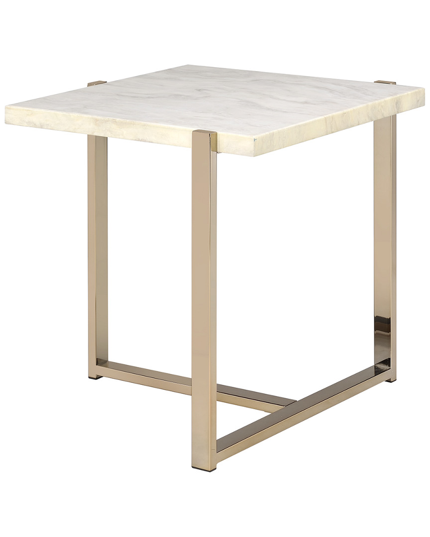 Acme Furniture Feit End Table In White
