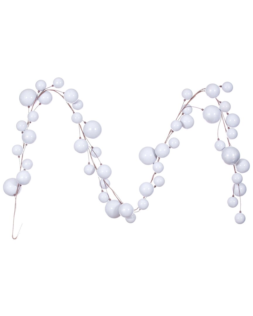 Vickerman 10ft Silver Pearl Ornament Branch