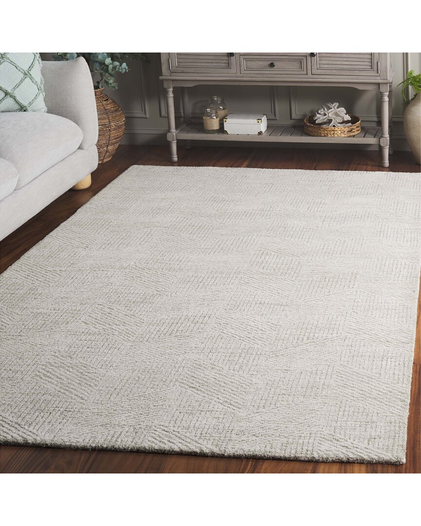 Safavieh Abstract Sage Whisper Hand-tufted Wool Rug In Neutral