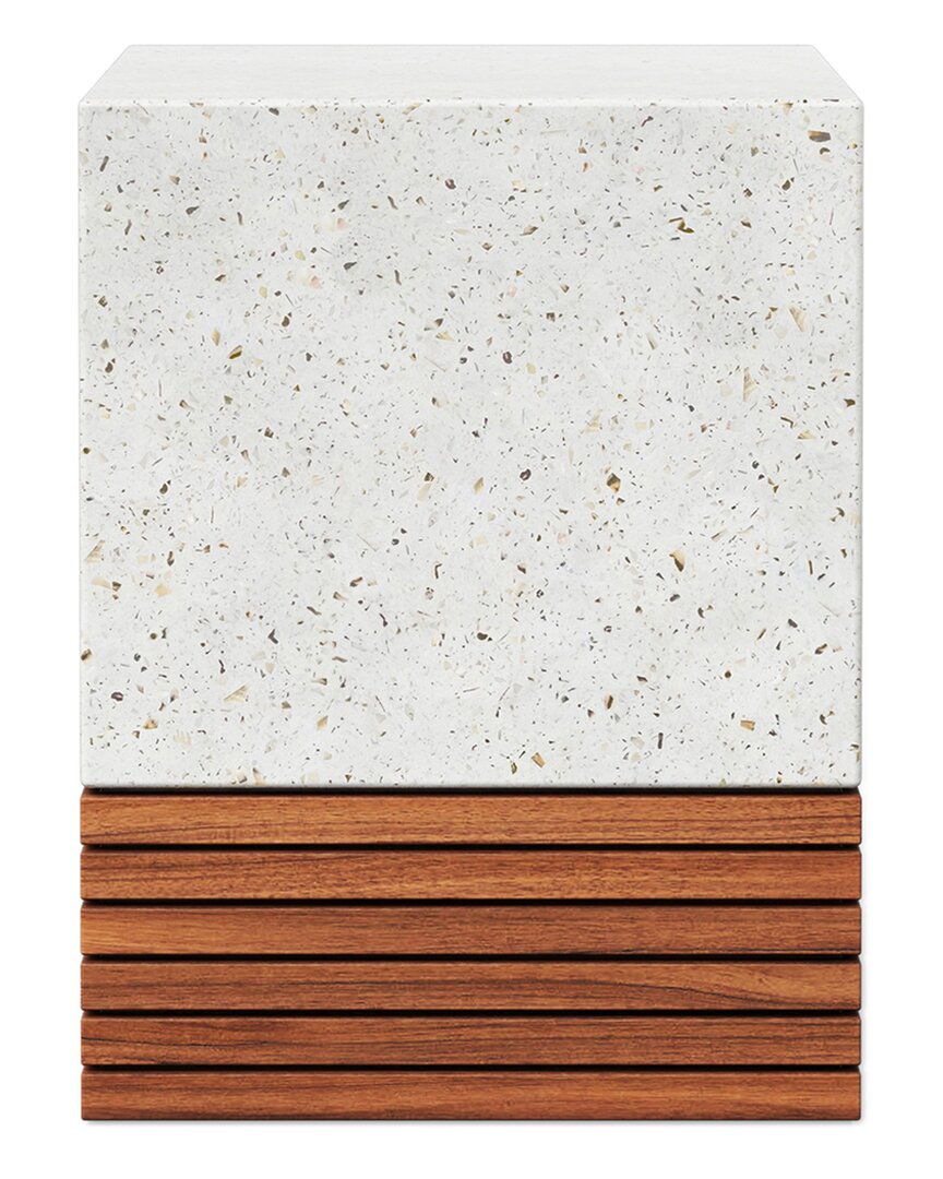 Urbia Mixx Stecca Corto Stool Ivory Terrazzo
