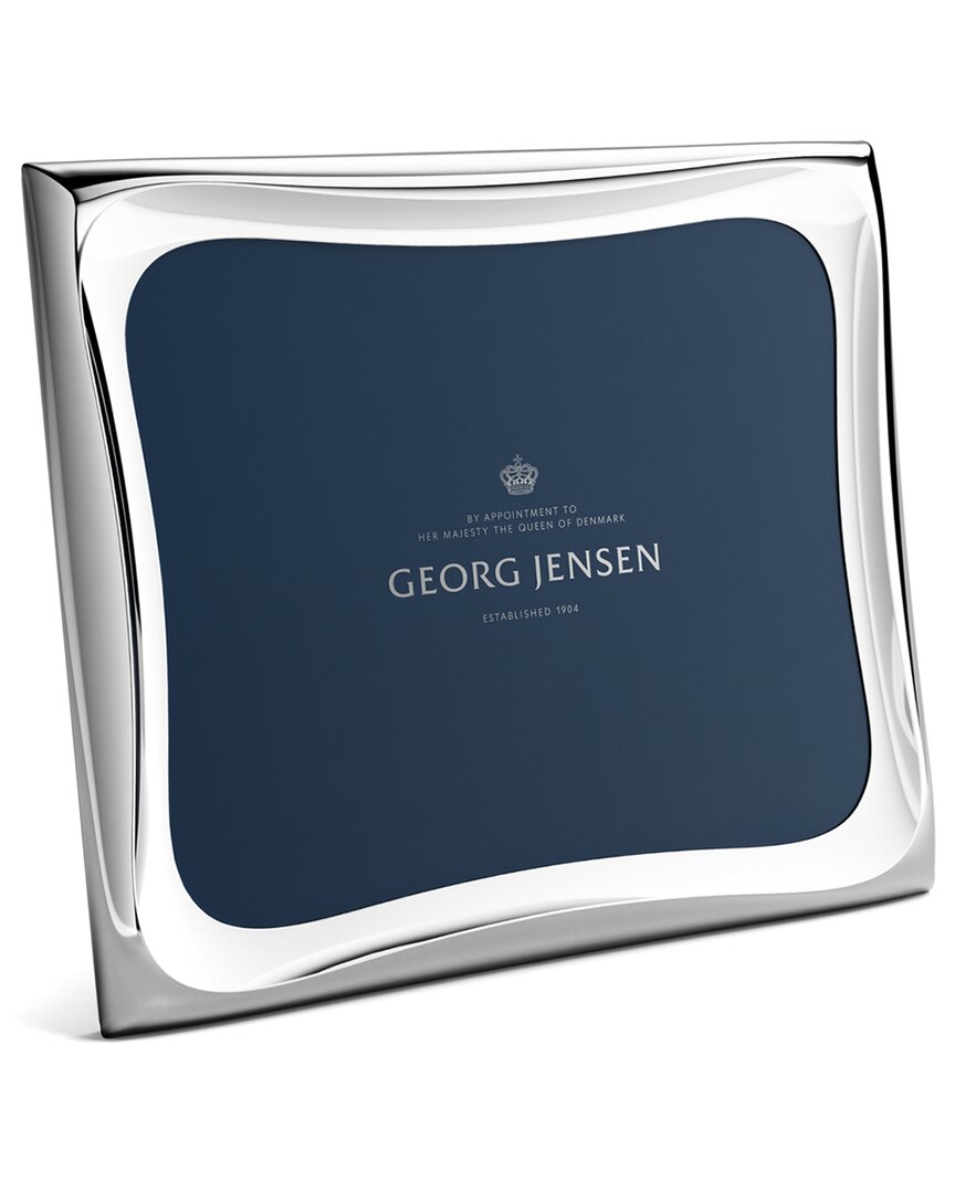 Georg Jensen Hand Polished 10x8 Picture Frame In Blue