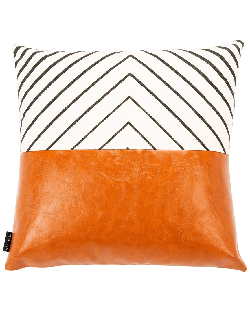 Safavieh Trini Pillow In Brown