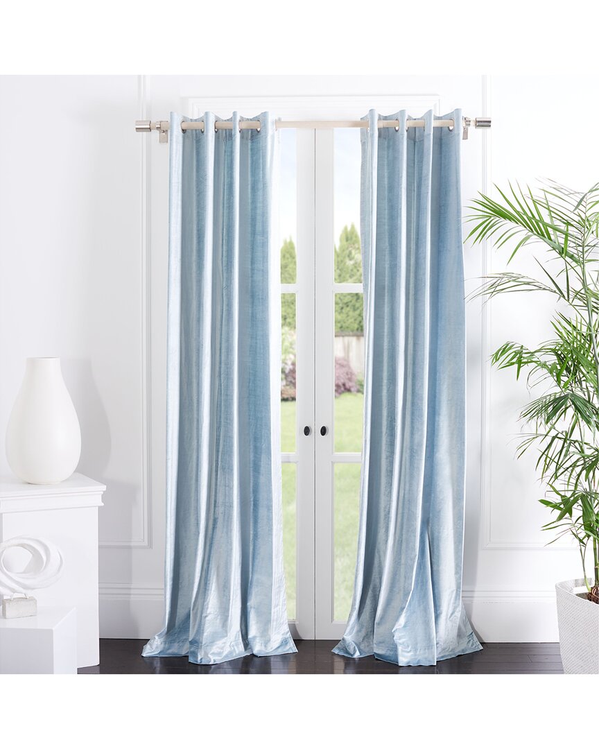 Safavieh Creslia X Window Curtain Panel In Blue