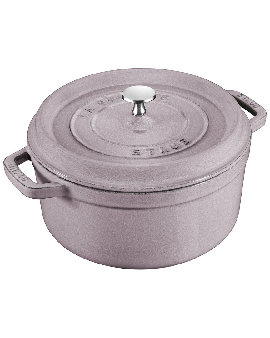 Staub Cast Iron 5.5qt Lilac Round Cocotte