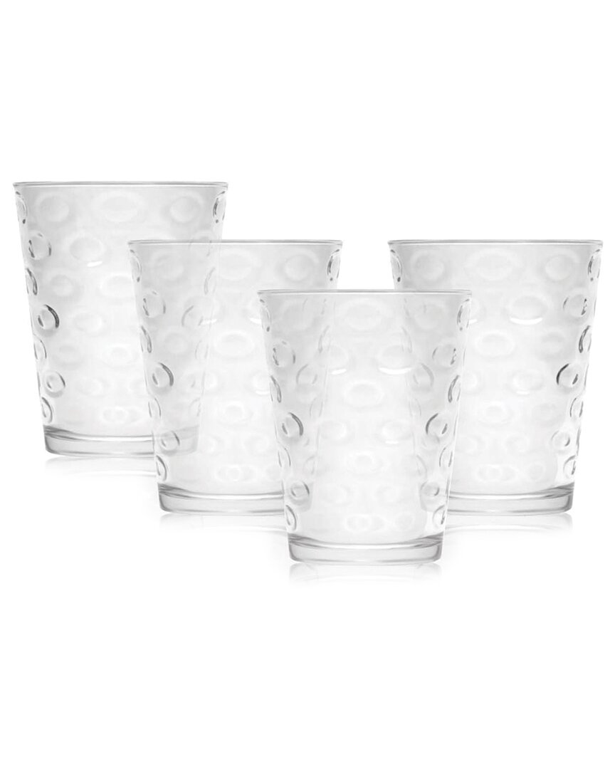 Circleware Double Circle Set Of 4 In Clear