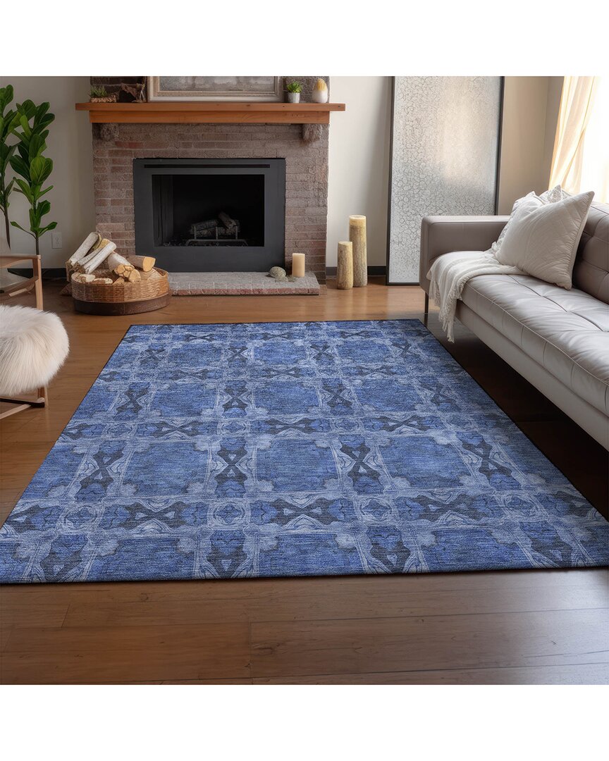 Addison Rugs Premium Washable Area Rug In Blue