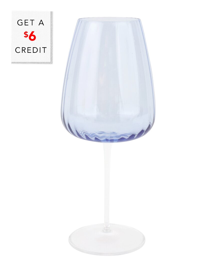 Vietri Francesca Wine Glass In Blue