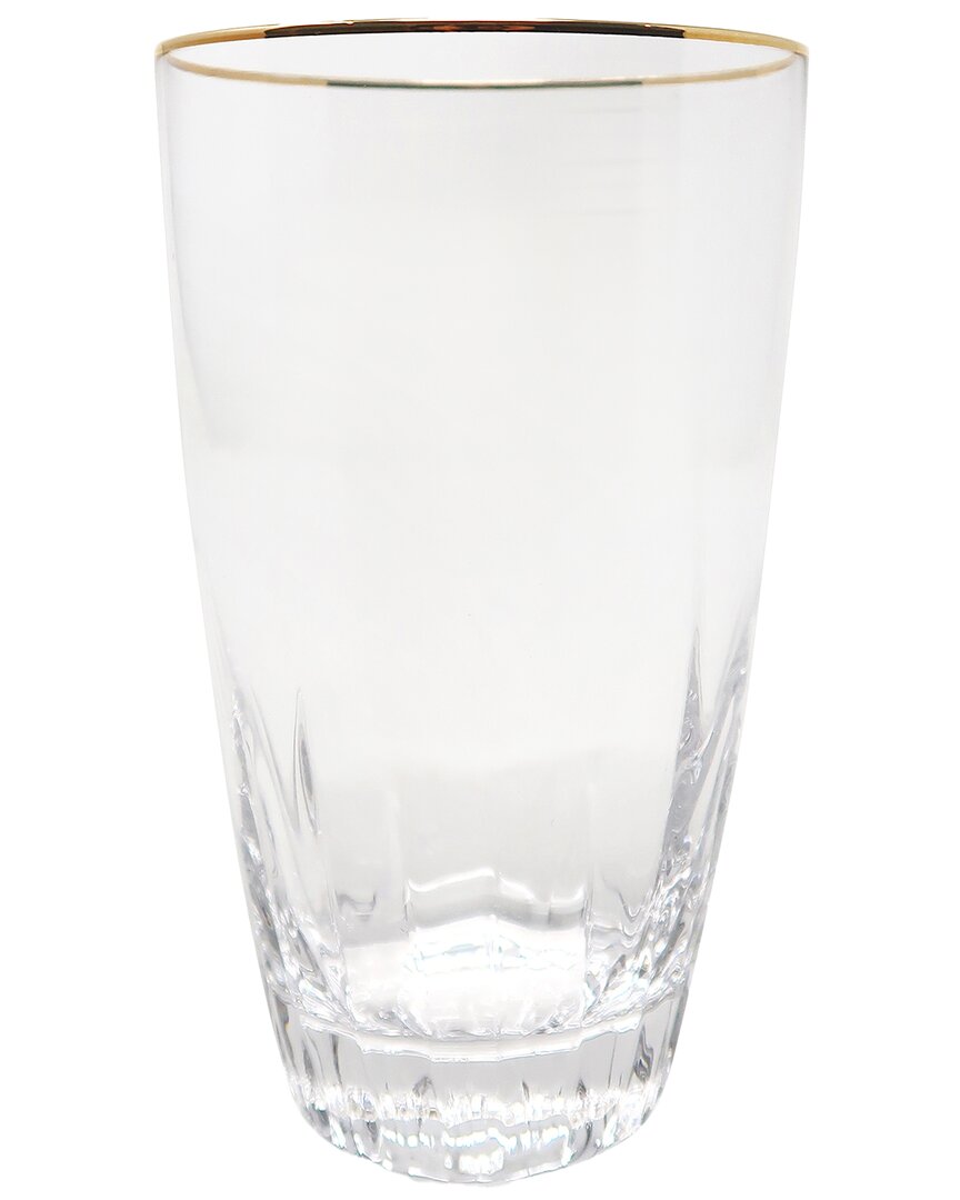 Vivience Set Of 6 Highball Glasses With Rim