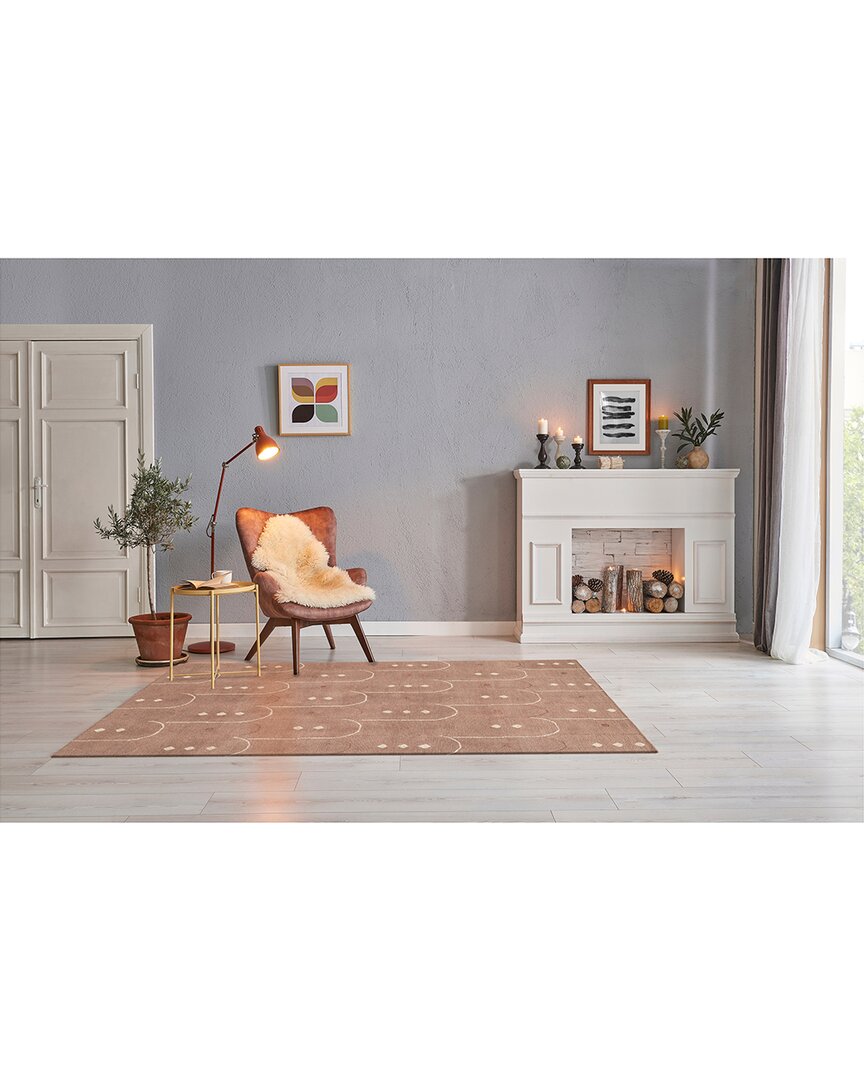 Obeetee Aero Wool Rug In Pink