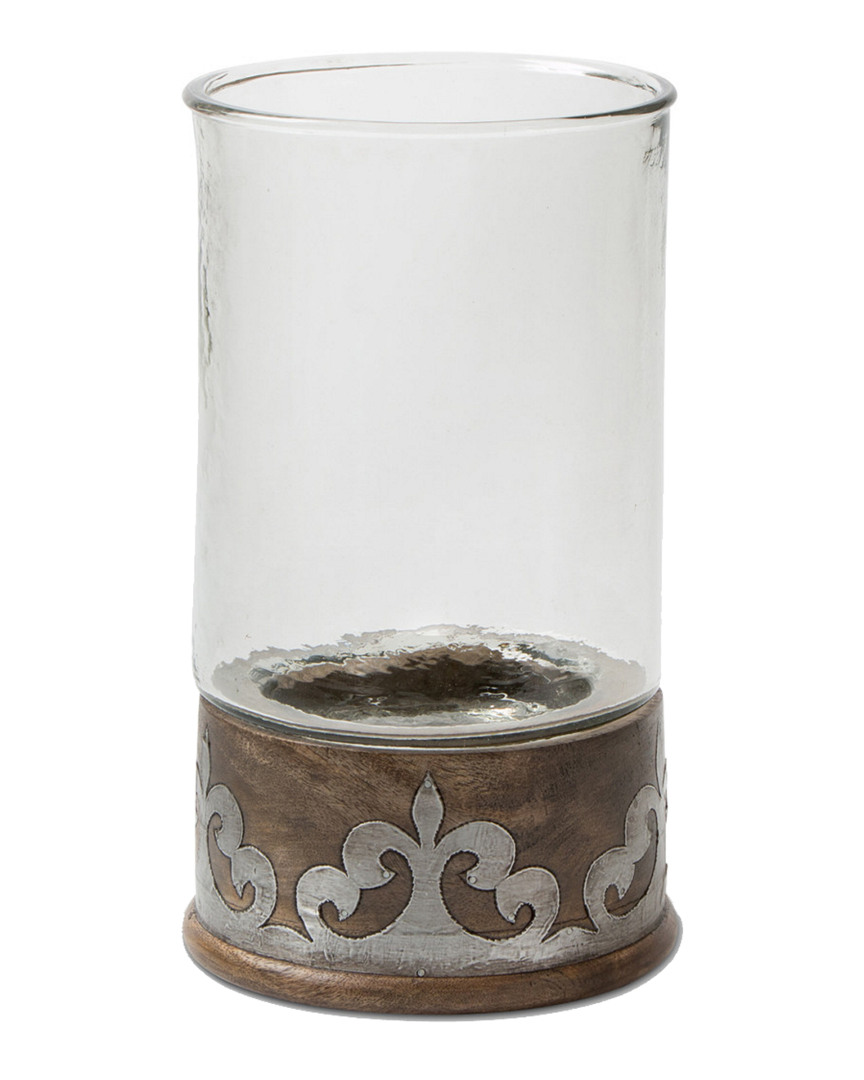 Gerson International Wood & Inlay Metal Heritage Collection Candleholder